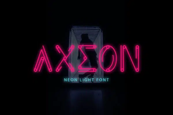 Axeon — Futuristic Typeface DR