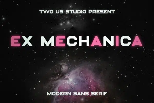 Ex Mechanica - Modern Font