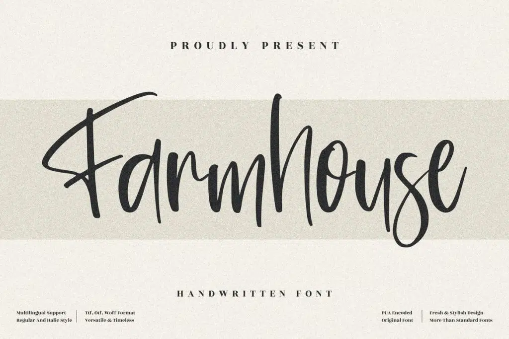 Farmhouse Handwritten