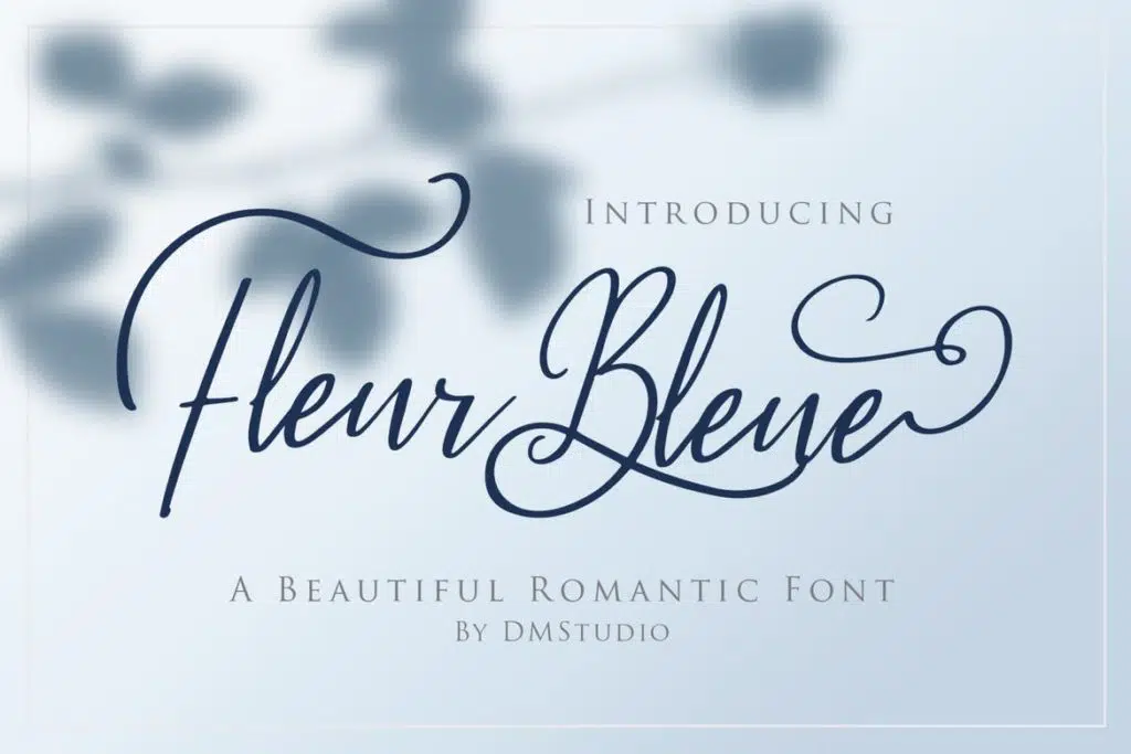 Fleur Bleue - Beautiful Romantic Font