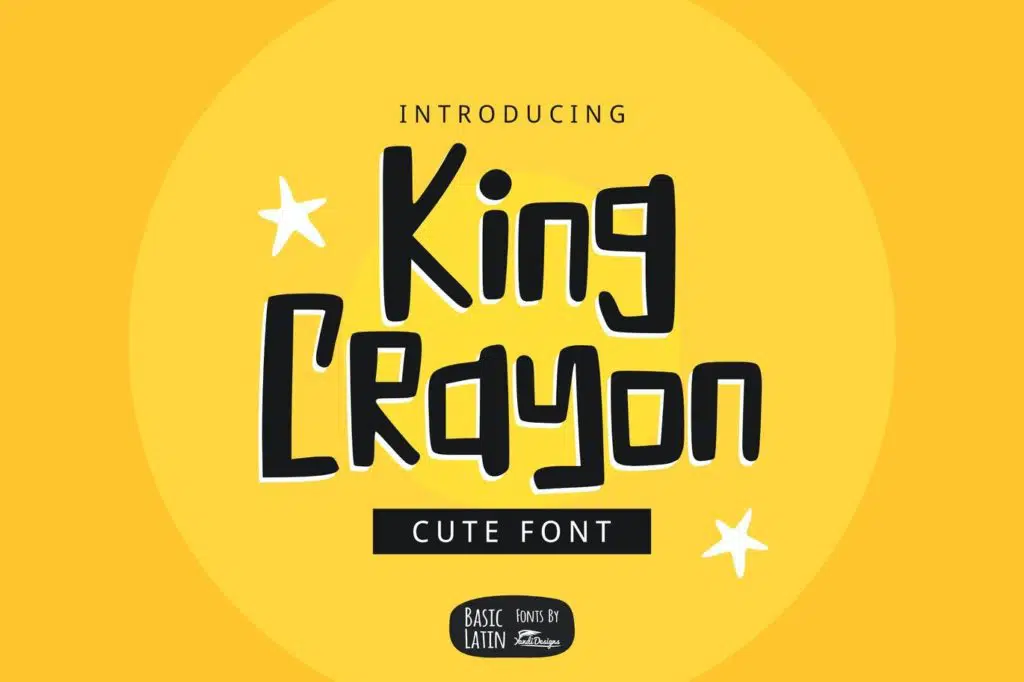 King Crayon Font