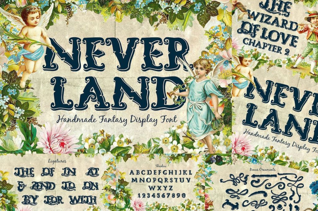 Neverland Fantasy Display Serif Vintage Font