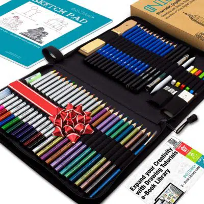 Cretacolor 25pc Wolf Drawing Box Set - Includes Pastels, Charcoal, Graphite  & More