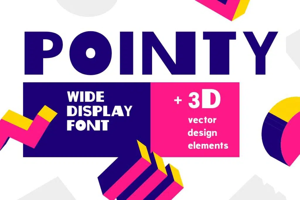 Pointy| fashion bold font