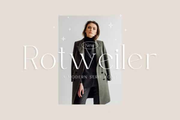 Rotweiler - Fashion Font
