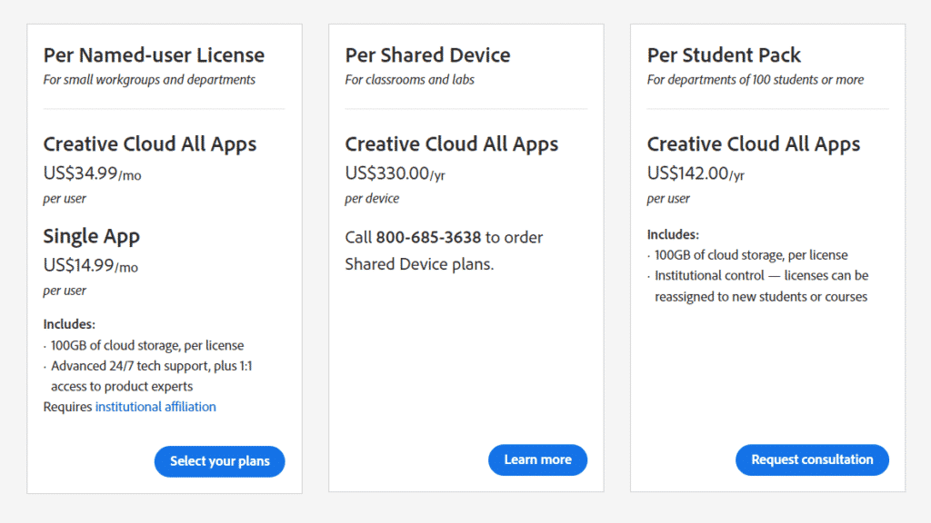 Adobe Student Discount