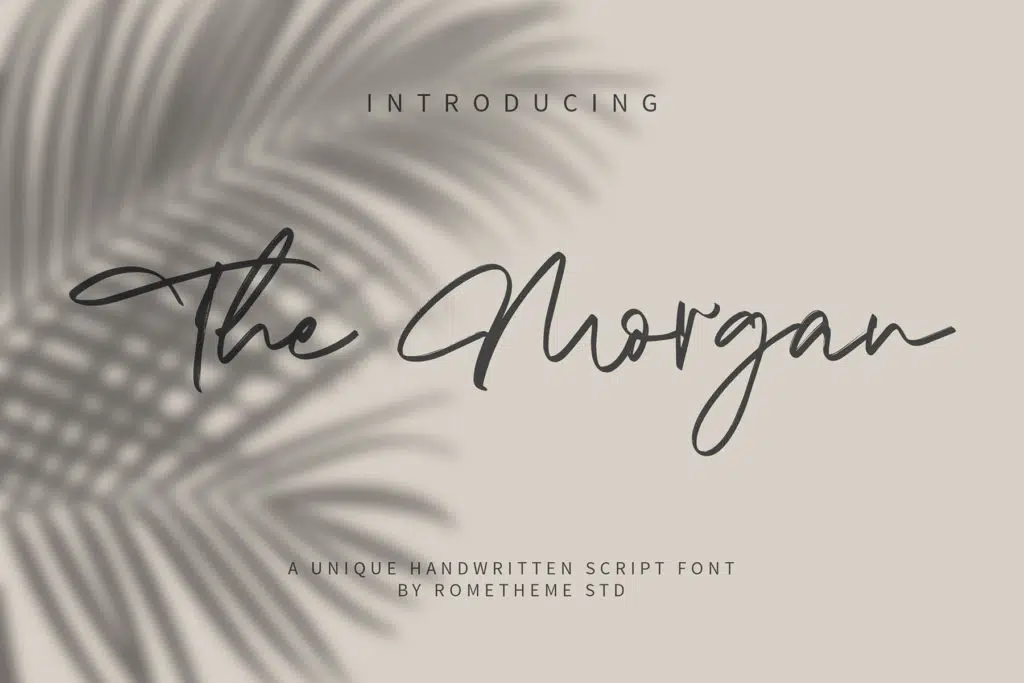 The Morgan – Signature Script Font