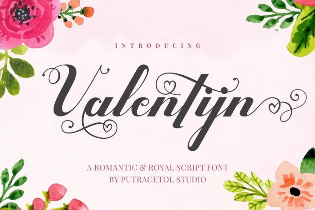 Valentijn — Romantic Font