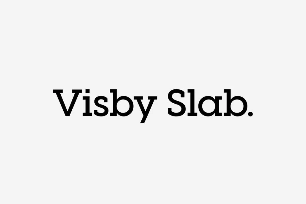 Visby Slab CF- geometric slab serif