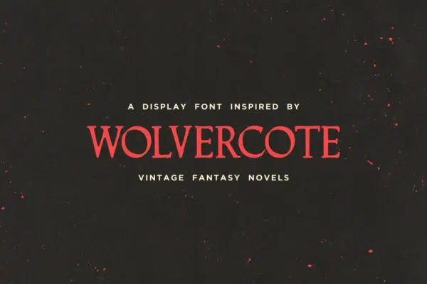 Wolvercote - A Fantasy Display Font