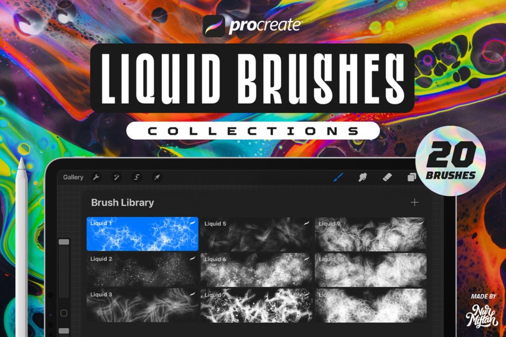 20+ Procreate Liquid Brushes