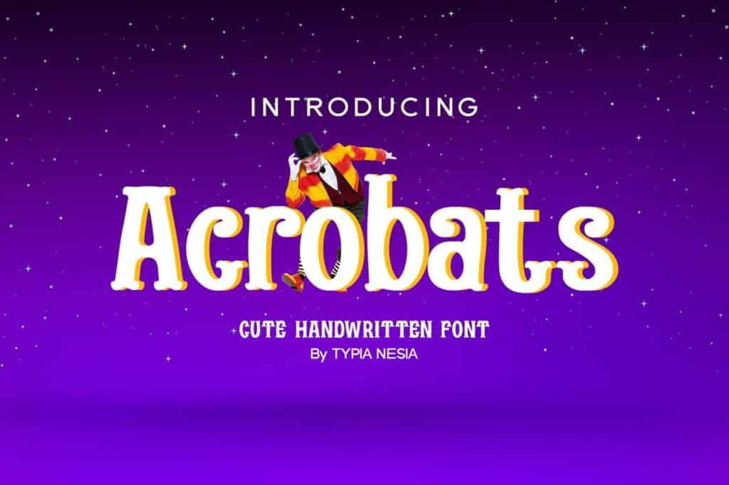 Acrobats - Circus Font
