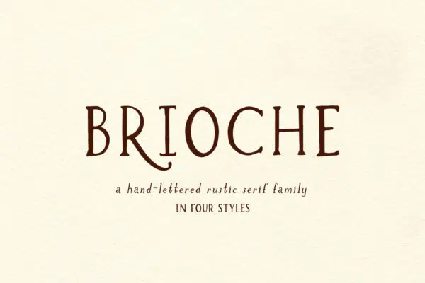 Brioche Rustic Serif Font Family