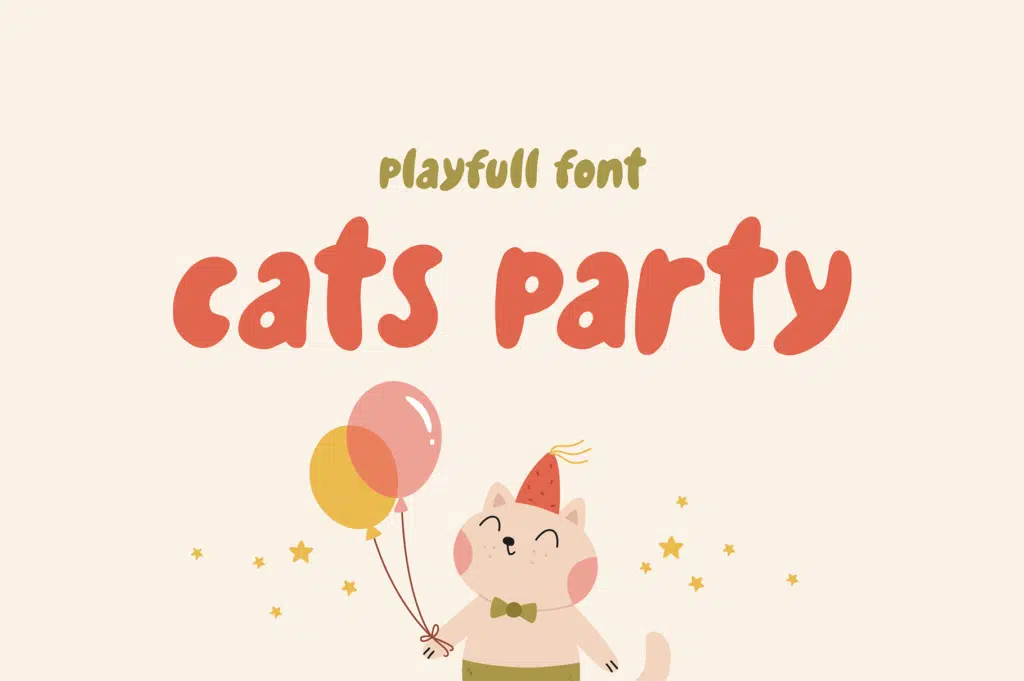 Cats Party – Playful Font