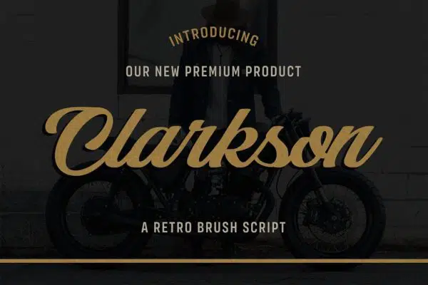 Clarkson - Retro Brush Script Font