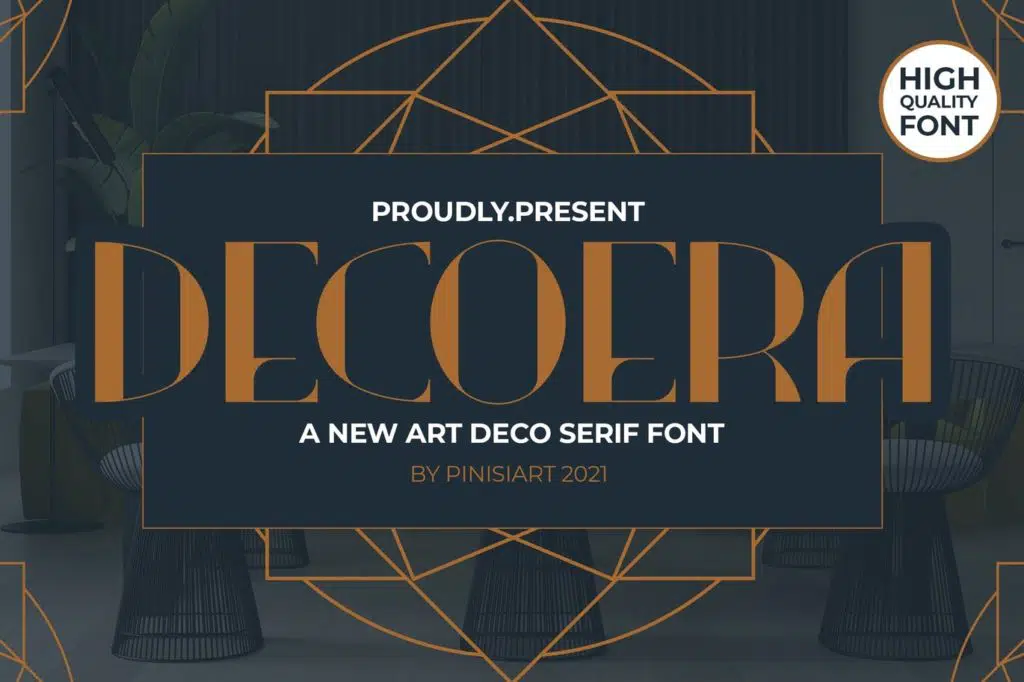DECOERA — art deco font