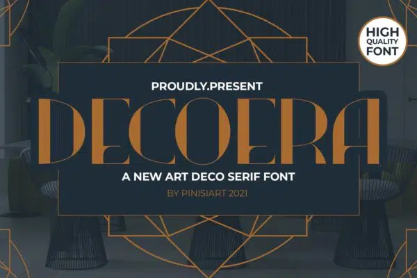 DECOERA - art deco font