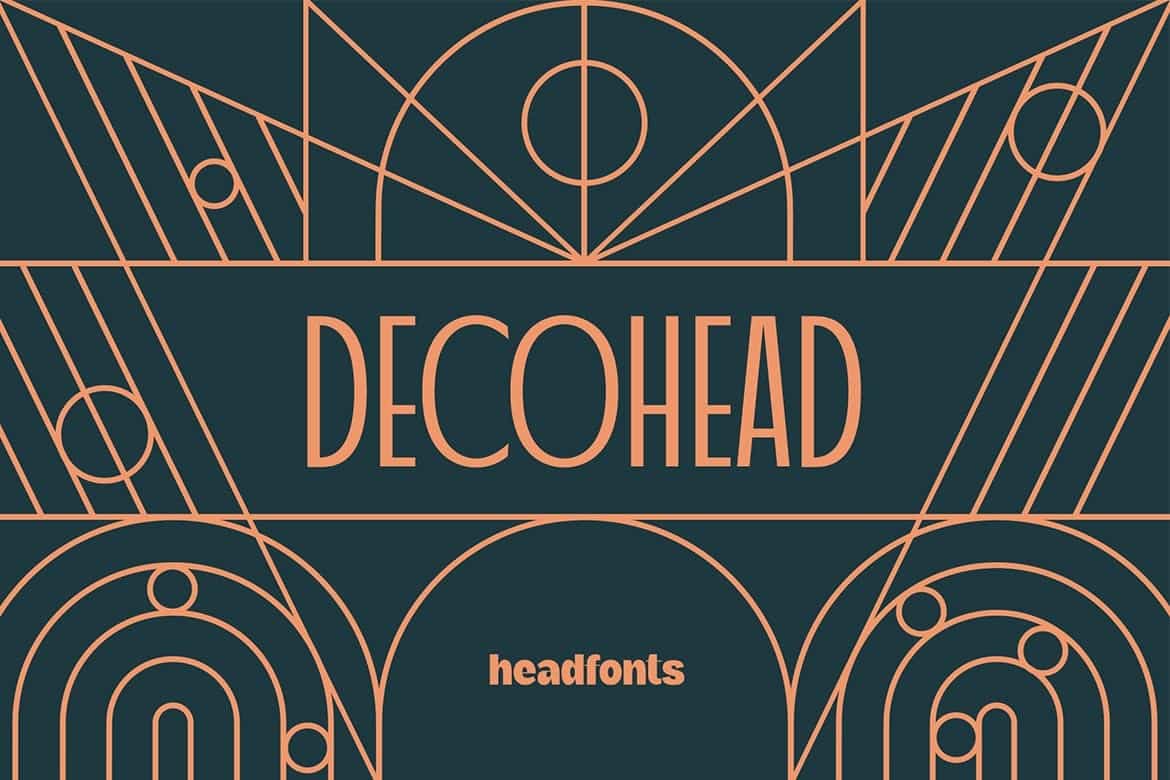 Decohead Typeface| Art Deco Font