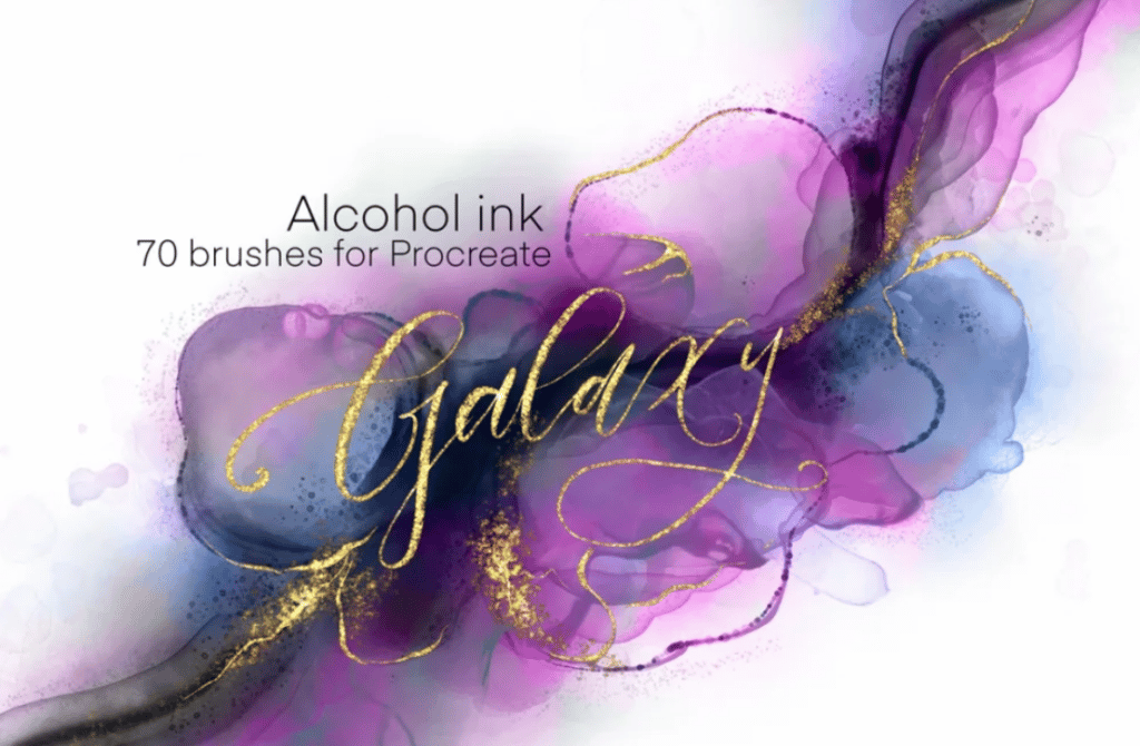 Galaxy Alcohol Ink Brush set
