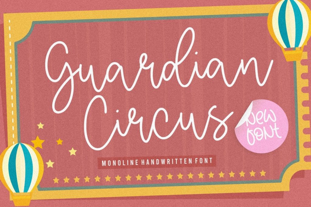 Guardian Circus Script Font YH