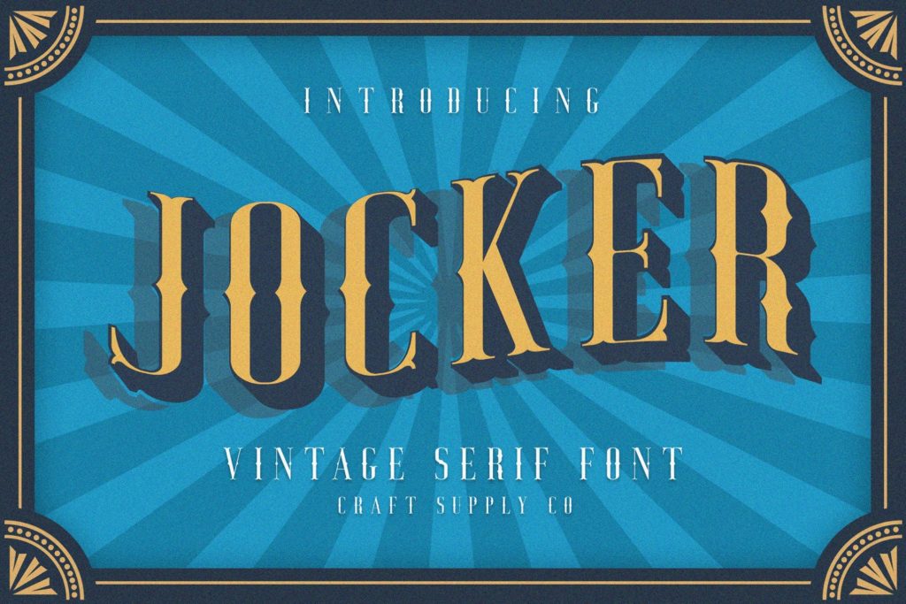 Jocker - Vintage Serif Font Family
