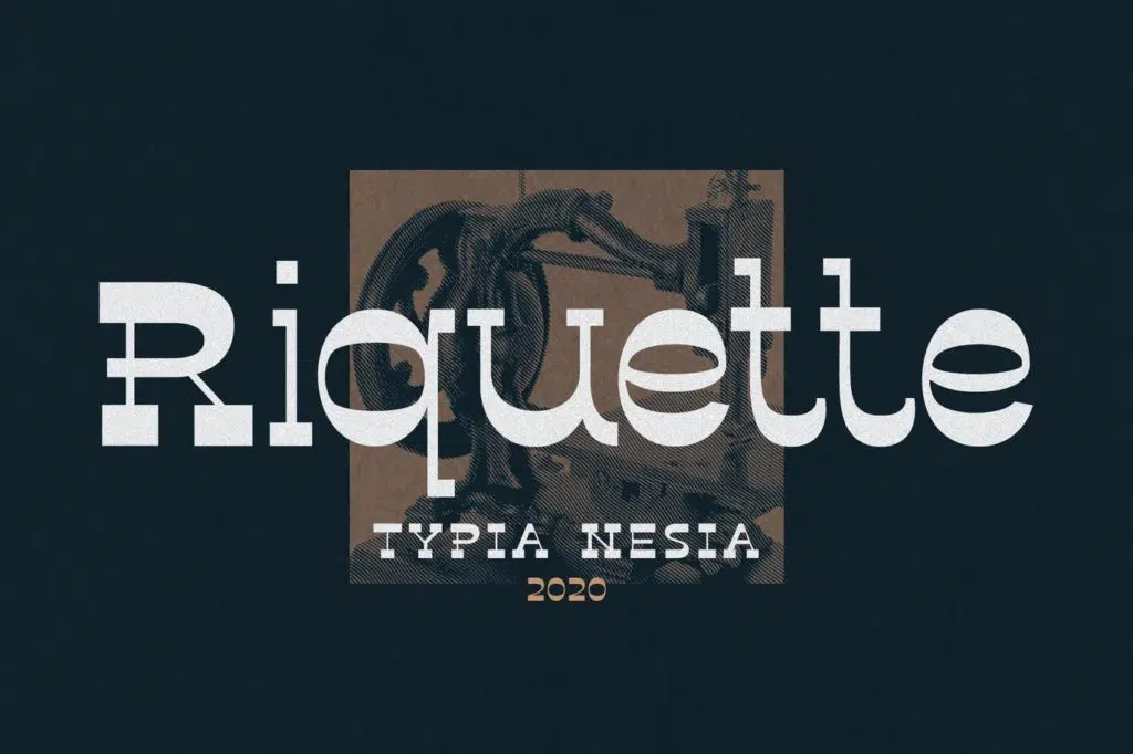 Riquette - Reverse Serif Font