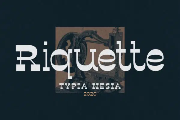 Riquette — Reverse Serif Font