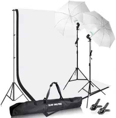 SLOW DOLPHIN Photo and Video Studio Umbrella Lighting Kit