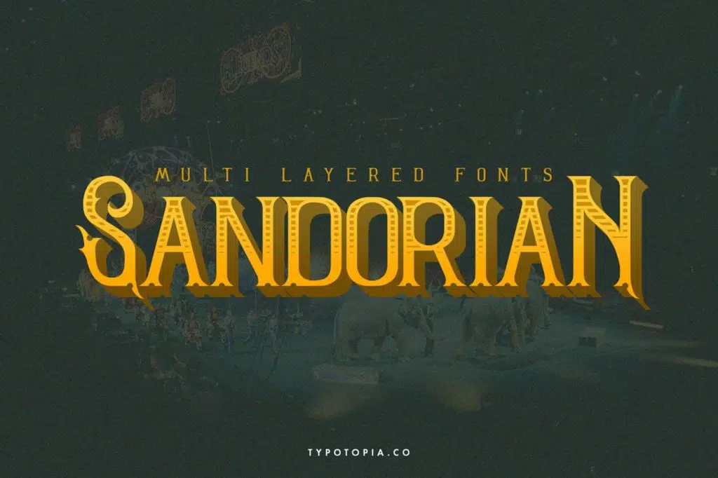 Sandorian Multi Layered Fonts