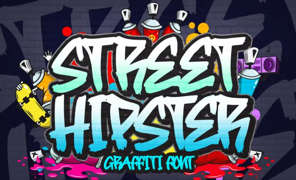 Street Hipster Graffiti Font