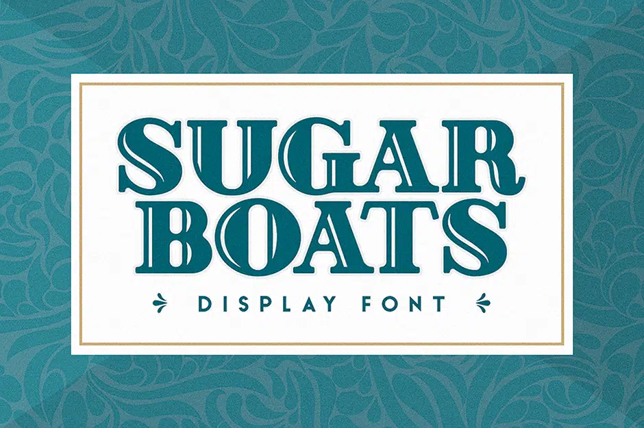 Sugar Boats Display Font