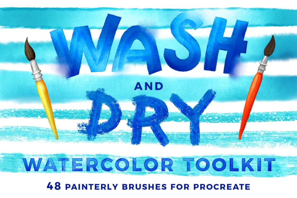 Wash & Dry for Procreate