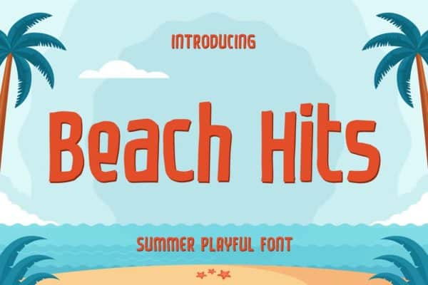Beach Hits - Summer Playful Font