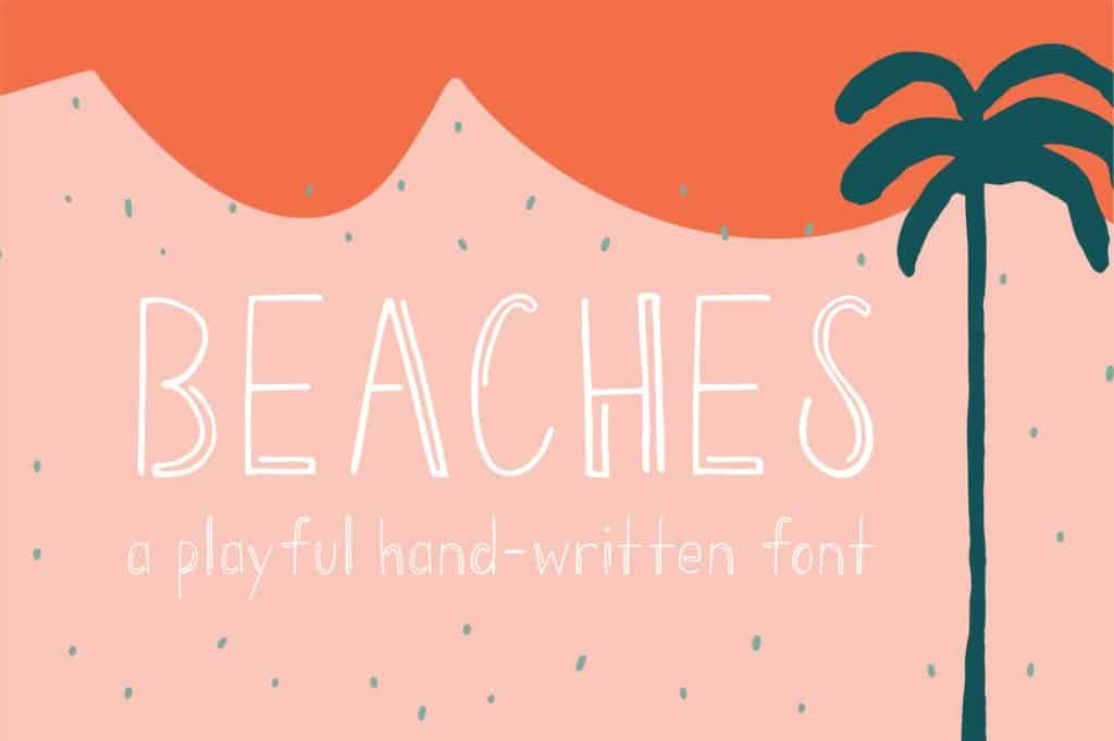 Beach Sunrise Handwritten Font