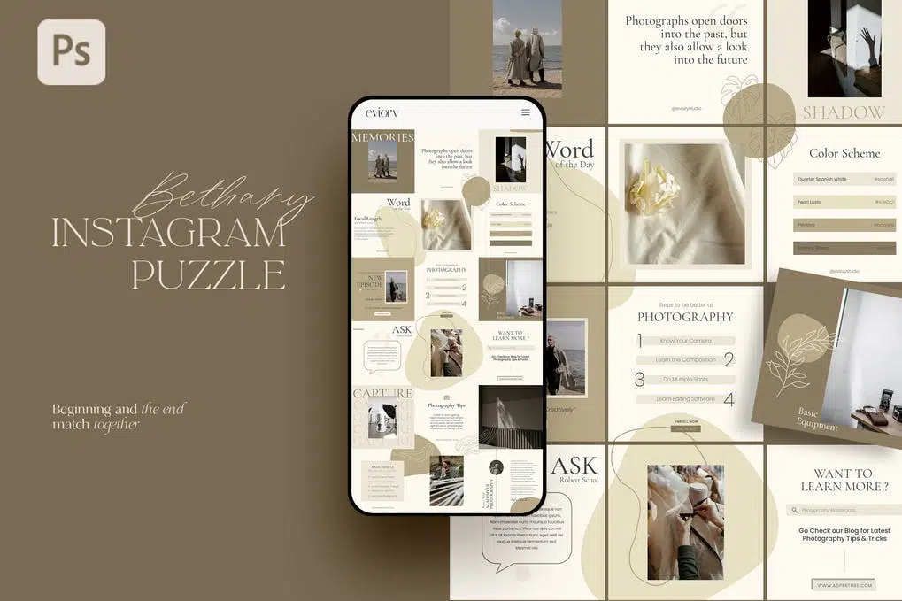 Bethany - Instagram Puzzle Template