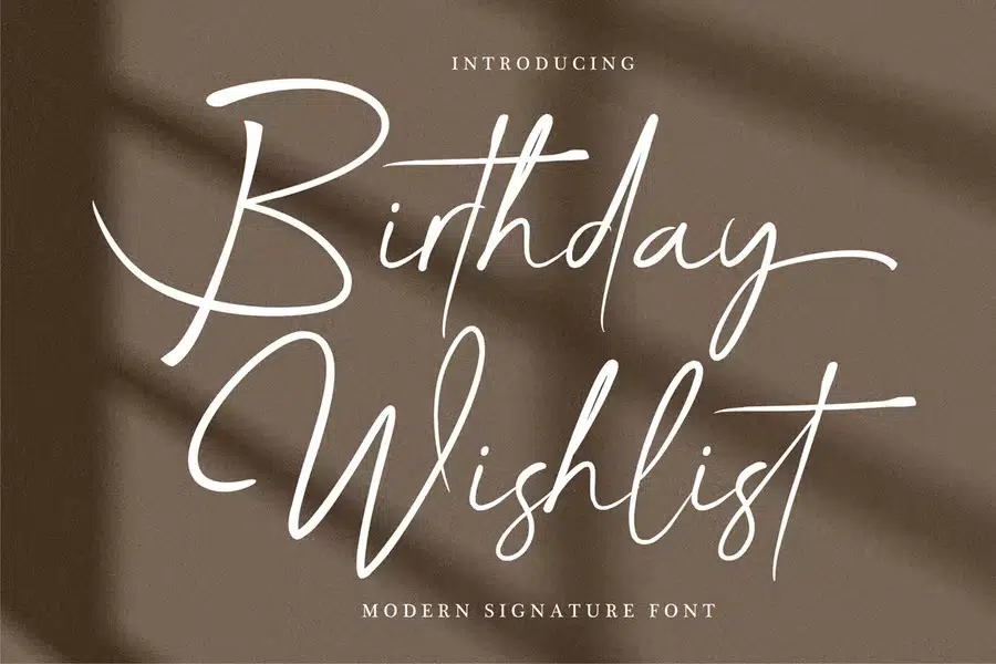 Birthday Wishlist Signature