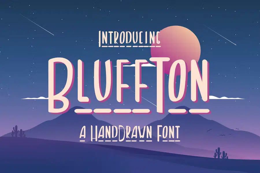 Bluffton – Decorative Hand Drawn Font