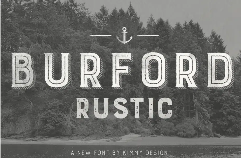 Burford rustic font