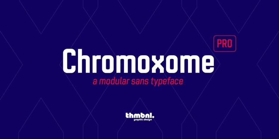Chromoxome Pro Typeface