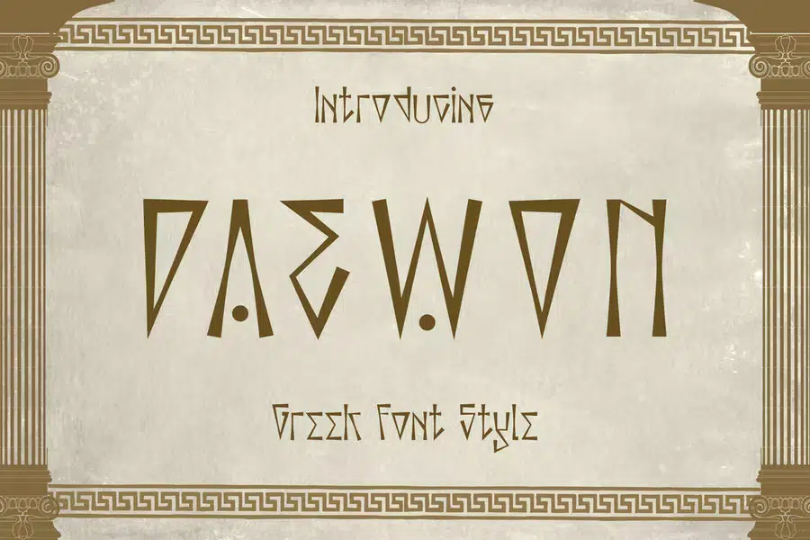 Daewon - Greek Font Style
