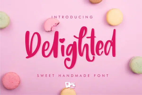 Delighted Sweet Handmade Font