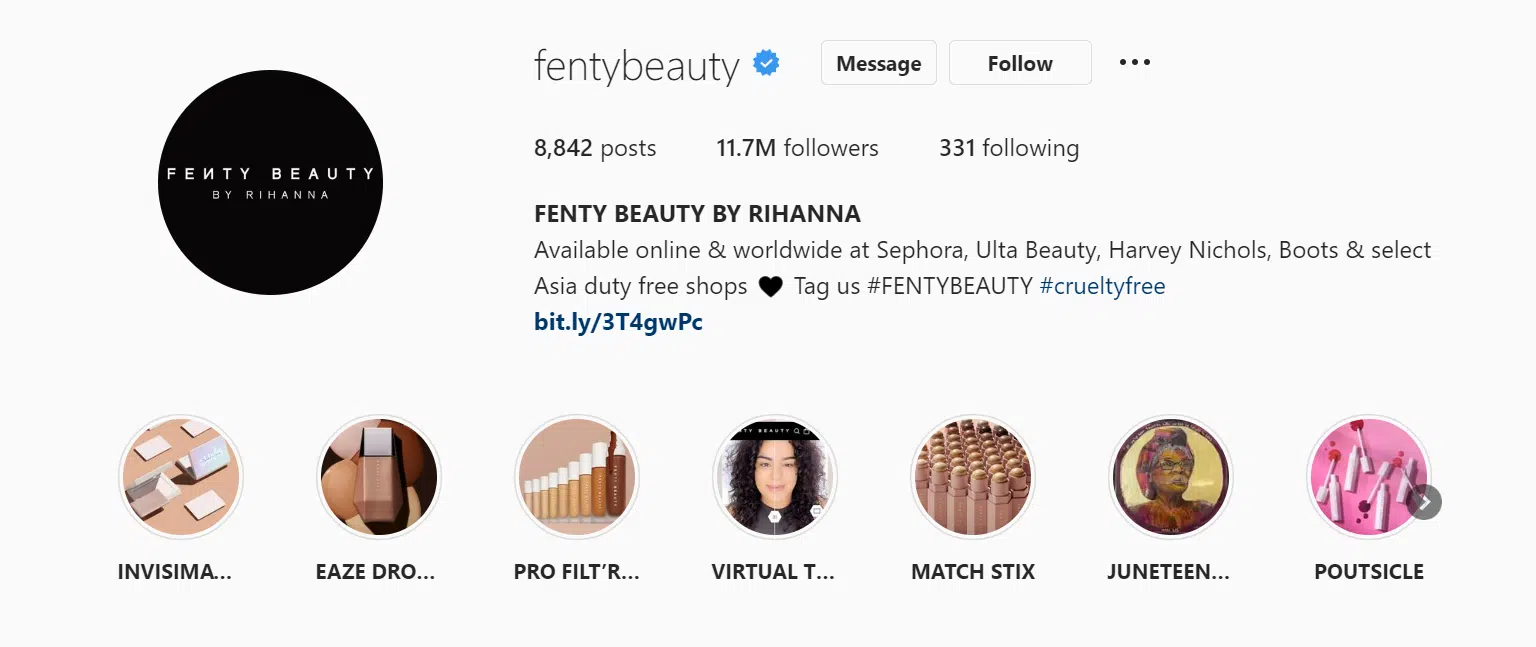 2022 Brand Trends - Official Hashtags - Fenty Beauty