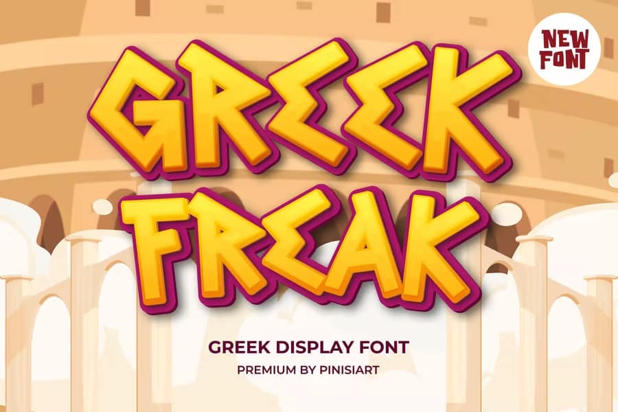 Greek Freak - Gaming Font