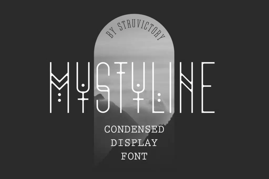 Mystyline – Thin Line Condensed Font