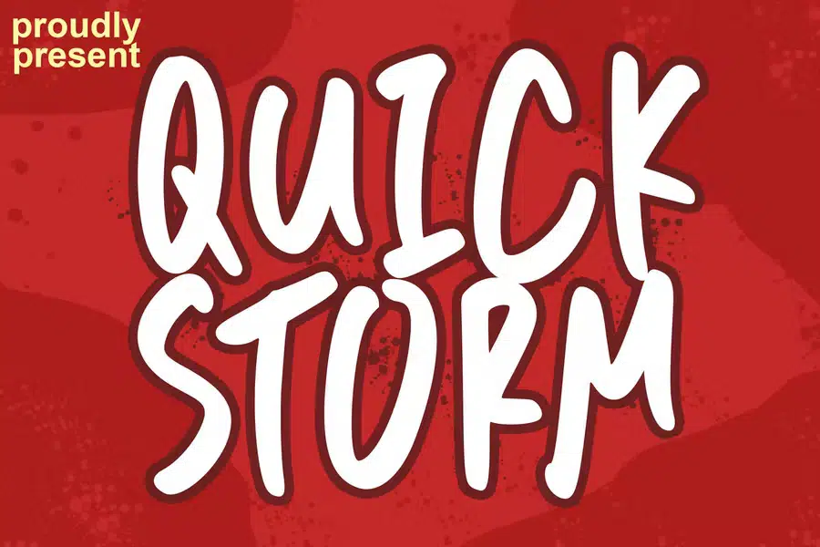 Quick Storm Font