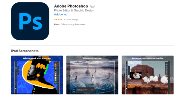 Adobe Photoshop for ipad