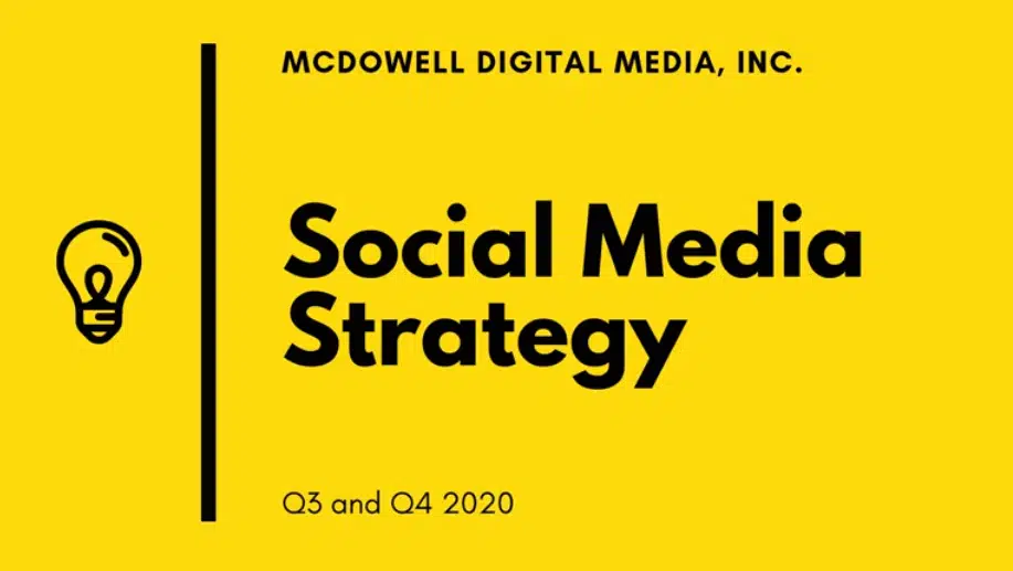Yellow Modern Creative Corporate Social Media Strategy Presentation