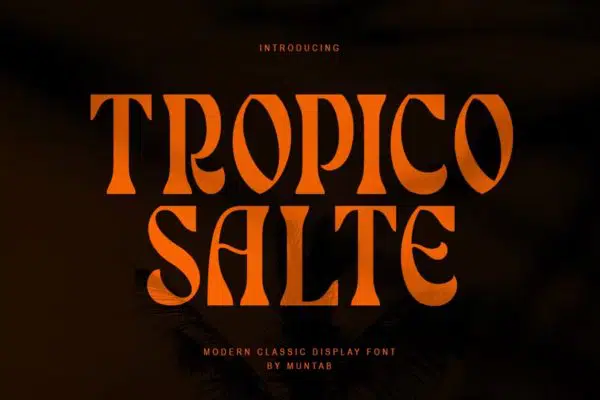 Tropico Salte | Serif Display