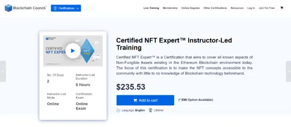 Certified NFT Expert.
