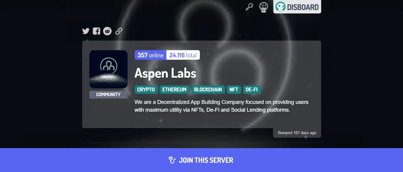 Aspen Labs NFT Discord Community